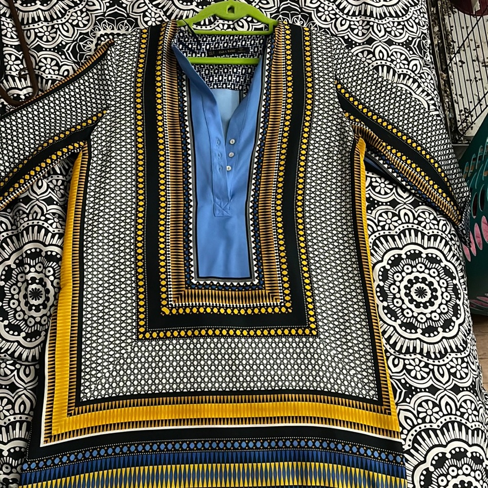 Blue Tribal Dress